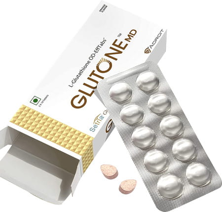 Glutone 1000 & Escor-Z Combo Pack| 15 (6) + 20 (6) Tablets (Orange Flavour)