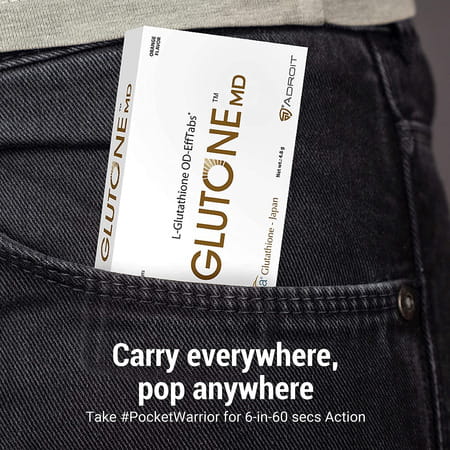 Glutone 1000 & Escor-Z Combo Pack| 15 (6) + 20 (6) Tablets (Orange Flavour)