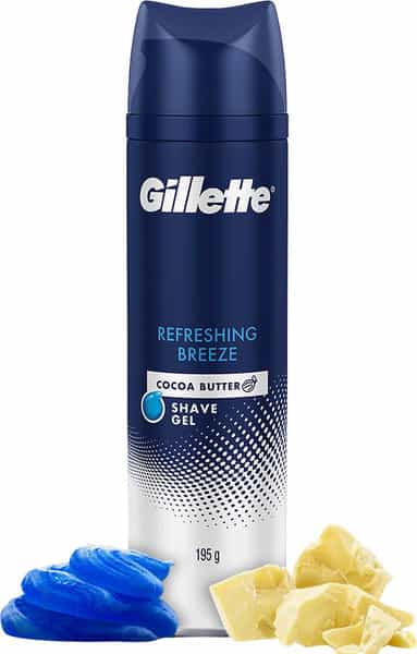 Gillette Shaving Gel Refreshing Breeze With Cocoa Butter -200Ml
