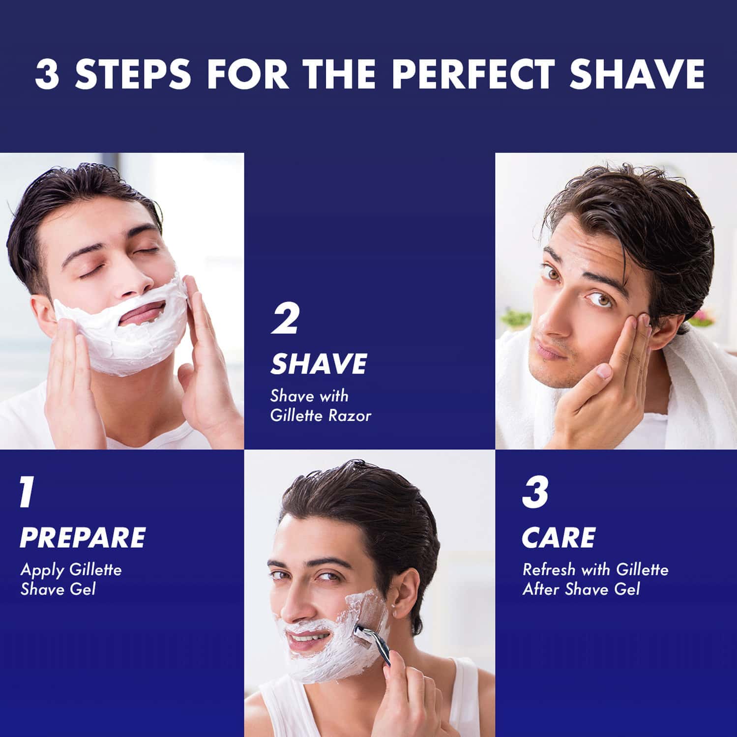 Buy GILLETTE SHAVING GEL REFRESHING BREEZE WITH COCOA BUTTER 200ML