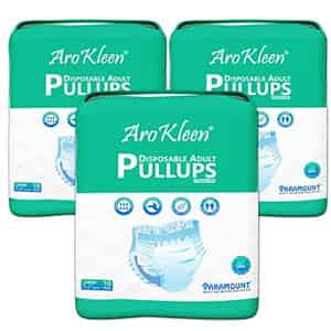 Arokleen Adult Diaper Pull-ups Large (waist Size: 75 Cm-140 Cm) 10 Pcs Per Packet Pack Of 3