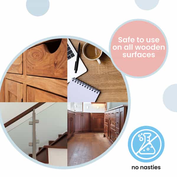 Koparo Furniture Cleaner Safe For Wood - Natural & Non Toxic - Pet Friendly - 300 Ml