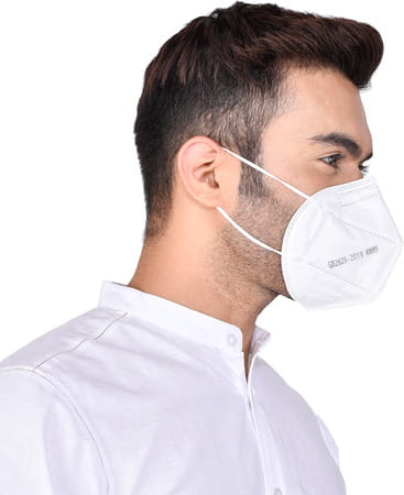 Advind Healthcare Kn95 Mask With One Valve (Adults Free Size White)