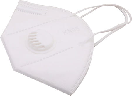 Advind Healthcare Kn95 Mask With One Valve (Adults Free Size White)