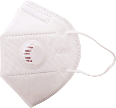 Advind Healthcare Kn95 Mask With One Valve (Adults Free Size White)