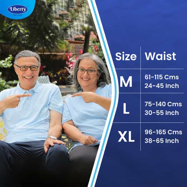 Liberty Eco Adult Diaper Extra Large (Xl) 40 Count Waist Size 38-65 Inch Pack Of 2 20 Count/Pack