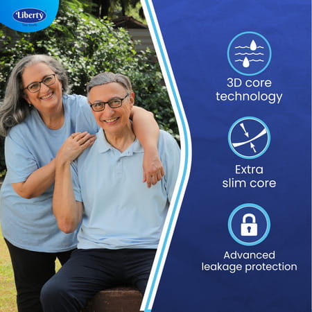 Liberty Eco Adult Diaper Extra Large (Xl) 40 Count Waist Size 38-65 Inch Pack Of 2 20 Count/Pack