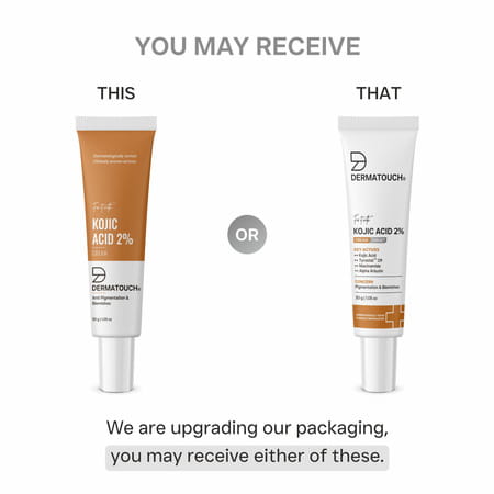 Dermatouch Kojic Acid 2% Cream | For Pigmentation And Dark Spots Reduction | 30g