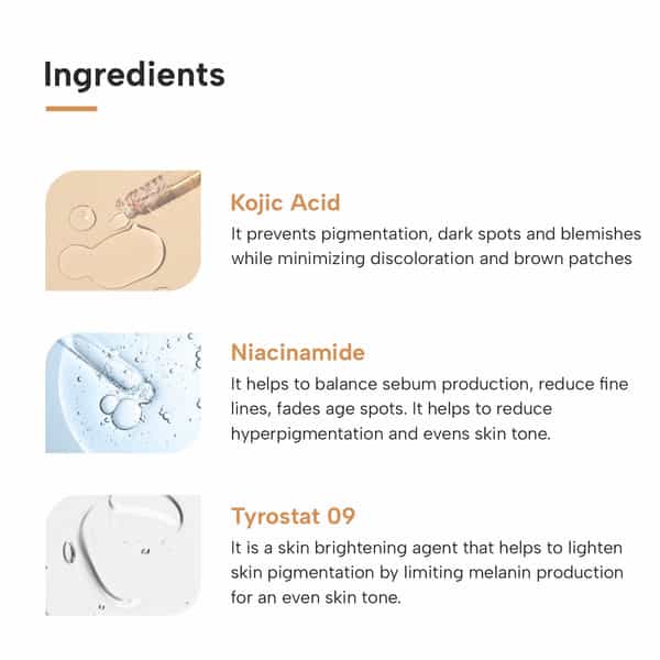 Dermatouch Kojic Acid 2% Cream | For Pigmentation And Dark Spots Reduction | 30G