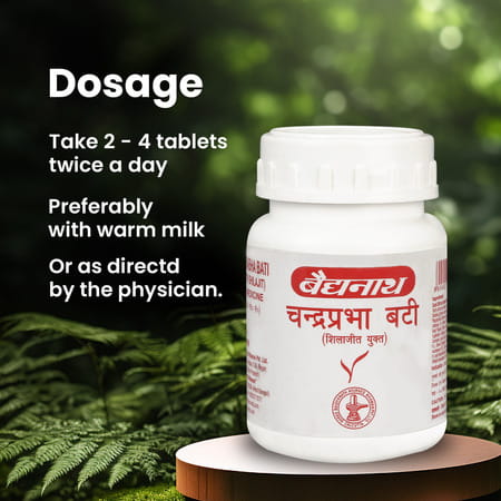 Baidyanath Chandraprabha Bati | Enriched With Shuddha Shilajit And 40 Others Ayurvedic Herbs - 80n
