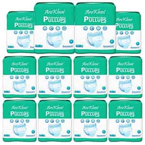 Arokleen Adult Diaper Pull-ups Large (waist Size: 75 Cm-140 Cm) 10 Pcs Per Packet Pack Of 12