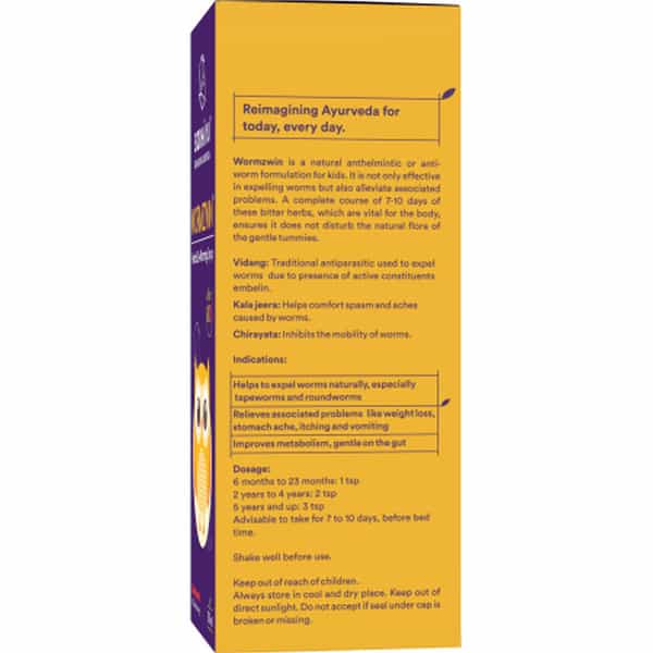 Siddhayu Wormzwin (By Baidyanath) Deworming Syrup For Kids 150 Ml