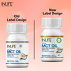 Inlife Pure Mct Oil C8 C10 Keto Diet Weight & Fat Management Food Supplement 500Mg -60 Veg Capsules