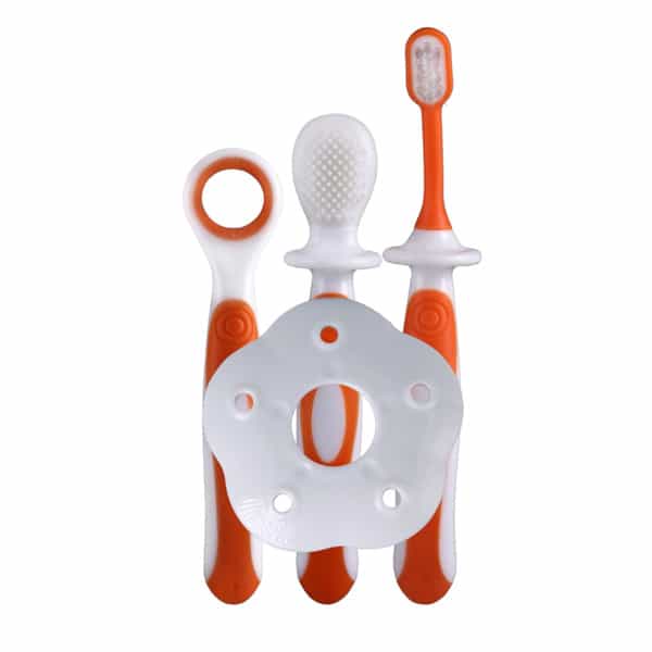 Luvlap Om+ Baby Oral Hygiene Set Of 3 Combo Tooth Brush