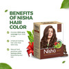 Nisha Henna Based Hair Color Dark Brown 60g | Henna Powder Hair Color Dye Brown Hair Colour