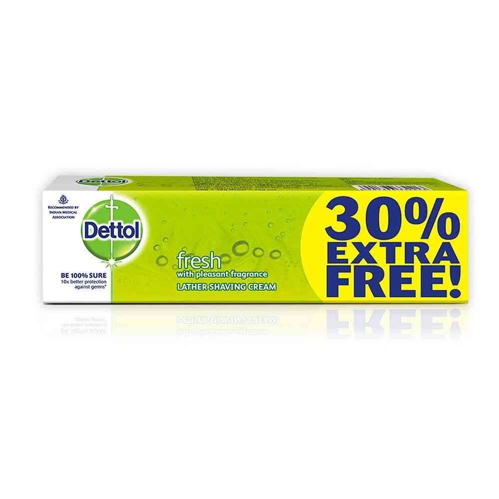 Buy Dettol Fresh Lather Shaving Cream Box Of 78 G (60g + 18g Free