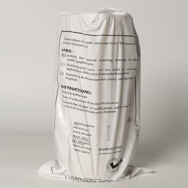 Slaney Absorbent Cotton Wool Roll - 500Gm