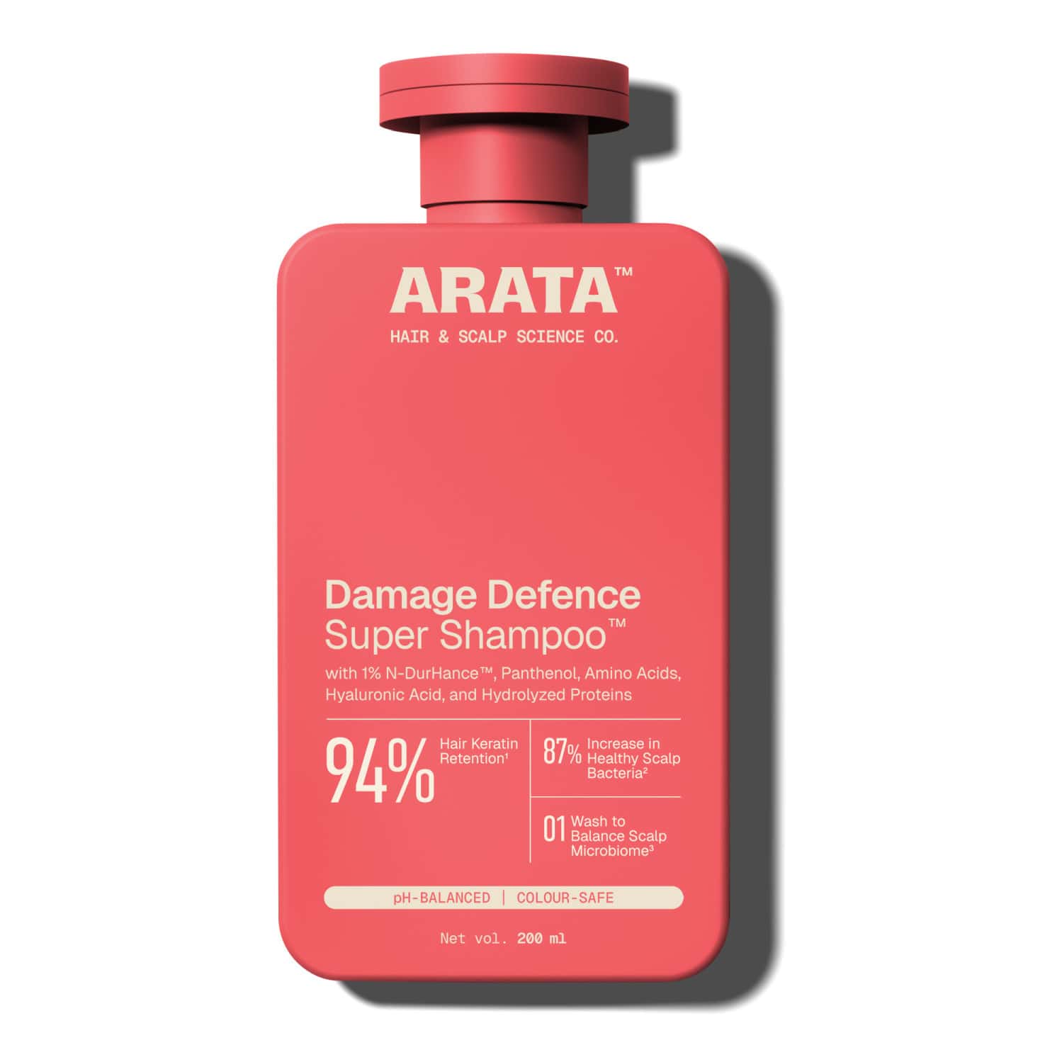 Arata Super Shampoo | Repairs Damage & Scalp Care | Sulphate - Free | 200 Ml