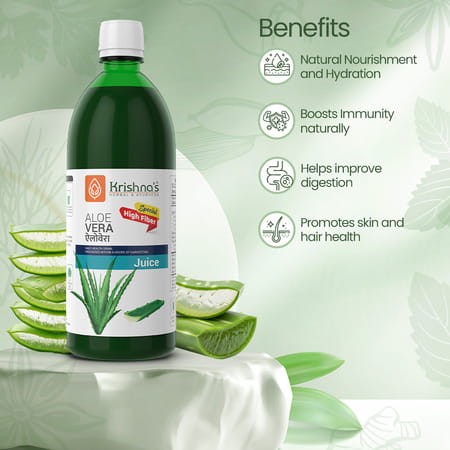 Krishna's Special Aloe Vera High Fiber Juice - 1 Litre
