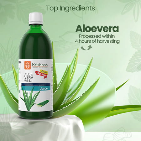 Krishna's Special Aloe Vera High Fiber Juice - 1 Litre