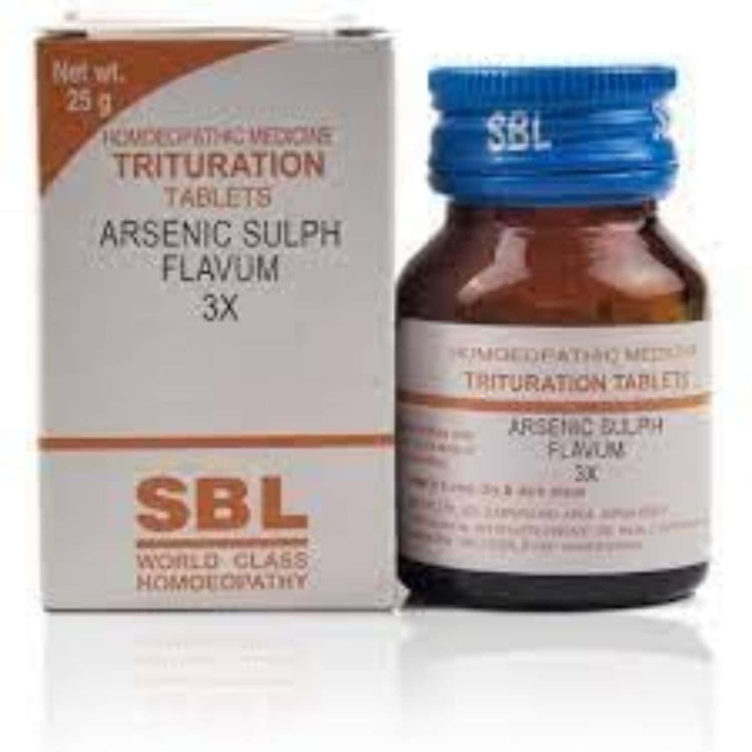 Sbl Arsenicum Sulph Flavum Trituration Tablet 3x 25 Gm Pack Of 2