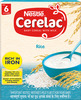 Nestle Cerelac Baby Cereal With Milk Rice Baby Food (From 6 Months) Box Of 300 G