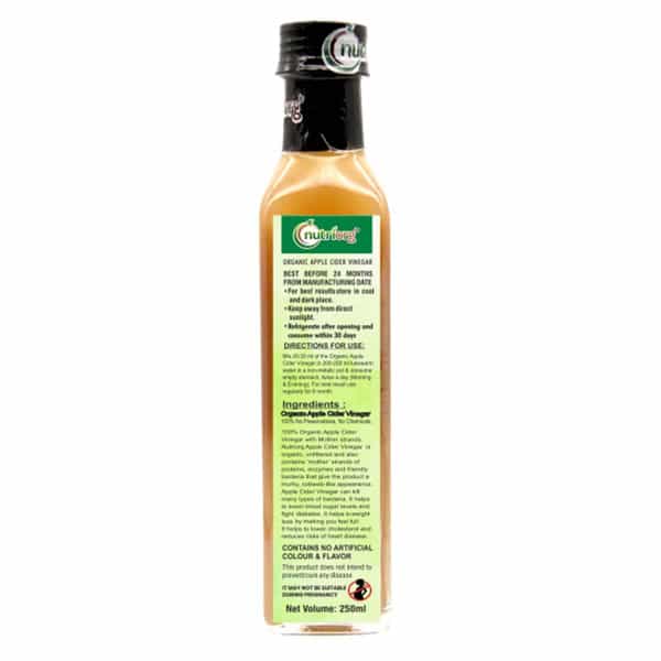 Nutriorg Certified Organic Apple Cider Vinegar 250Ml