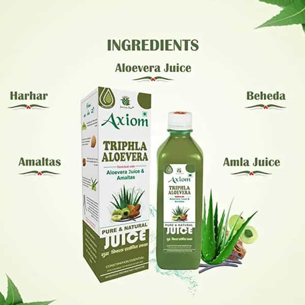 Axiom Triphala Aloevera Juice|Supports Digestive Function|Helps In Boost Immunity -1000Ml