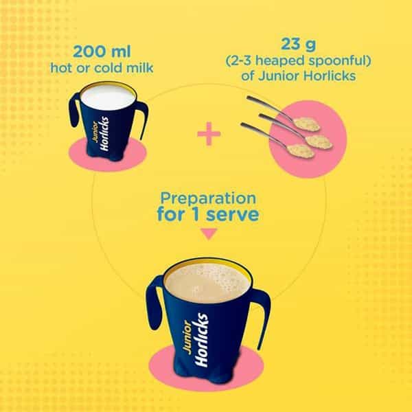 Horlicks Junior Vanilla Flavour (1-6) Jar 500 Gm