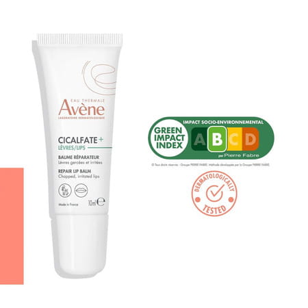 Avene Cicalfate+ Restorative Lip Balm 10 Ml I For Dry Very Dry Dehydrated Sensitive Chapped Lips