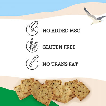 The Harvestbowl Rice Crunchers|Thai Spice Garlic And Black Pepper Wasabi 120 Gmx3 - (Pack Of 3)