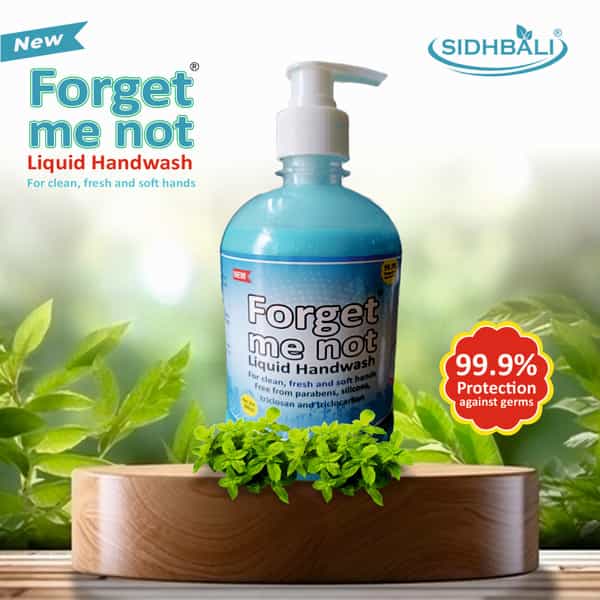 Forget Me Not Tulsi Liquid Handwash | No Paraben Silicon Triclosan Triclocarban Or Sulphate | 500Ml