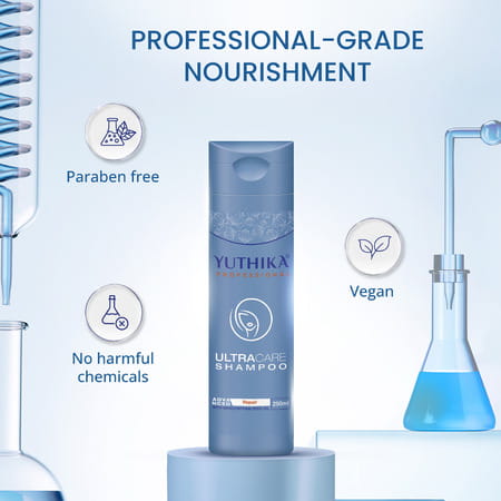 Yuthika Professional Ultra Care Shampoo 250ml | Advanced Hair Repair Shampoo For Damaged Hair