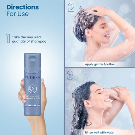 Yuthika Professional Ultra Care Shampoo 250ml | Advanced Hair Repair Shampoo For Damaged Hair
