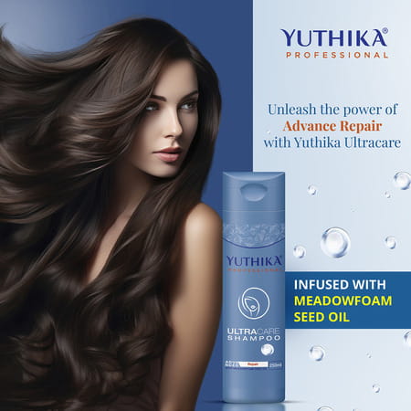 Yuthika Professional Ultra Care Shampoo 250ml | Advanced Hair Repair Shampoo For Damaged Hair