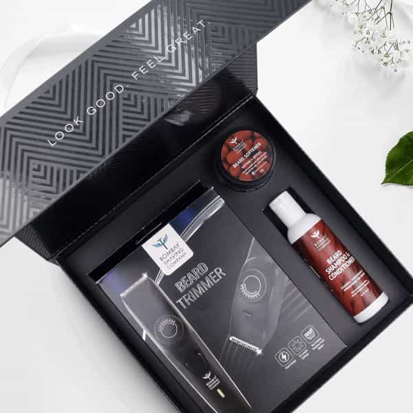 Bombay Shaving Company Cordless Beard Trimmer For Men With Free Beard Shampoo And Beard Softener