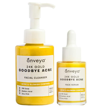 Anveya Goodbye Acne Kit With Face Wash 120ml & Serum 30ml