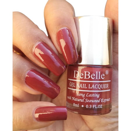 Debelle Gel Nail Polish Gift Set Of 2 - Pastel Burgundy | Pale Pink16 Ml (8 Ml Each) Gift For Women