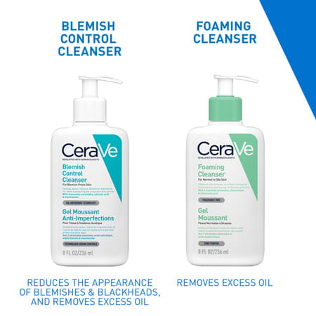 Cerave Blemish Control Cleanser With 2% Salicylic Acid & Niacinamide For Acne-Prone Skin 236ml