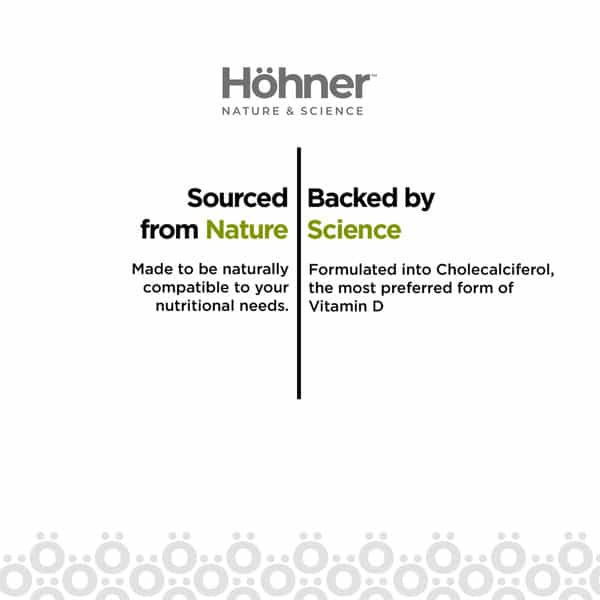 Hohner Vitamin D3 2000Iu To Boost Immunity Strong Bones And Muscles - 60 Capsule