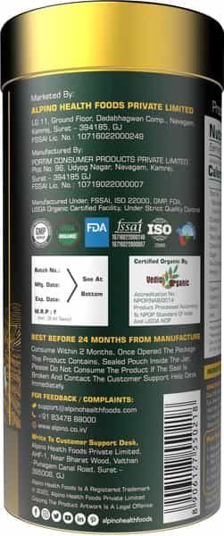Alpino Certified Organic Lemon Green Tea 100 G | Rich In Anti-Oxidants | Detox Green Tea