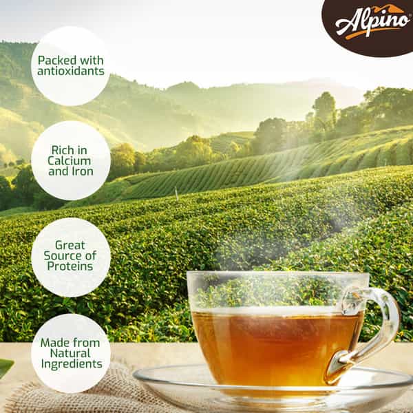 Alpino Certified Organic Lemon Green Tea 100 G | Rich In Anti-Oxidants | Detox Green Tea