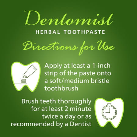 Dentomist Herbal Toothpaste - 100 Gm | Paraben Free | Complete Protection (Pack Of 1)