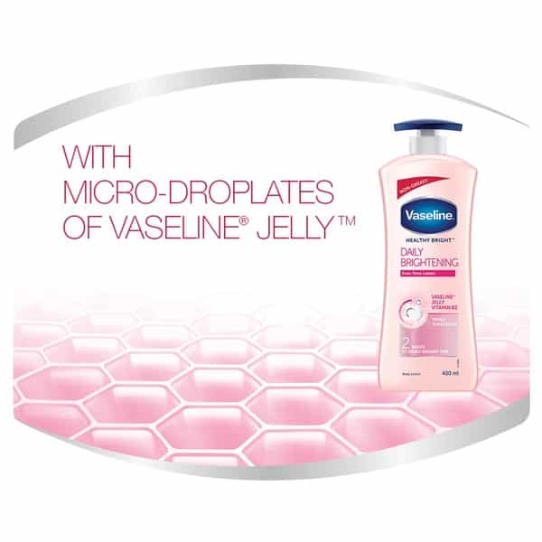 Vaseline Healthy White Lightening Visible Fairness Body Lotion Bottle Of 400 Ml