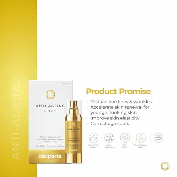 Brinton D'experts Anti-Aging Cream With Retinol | Hyaluronic Acid | Moringa | 30Gm