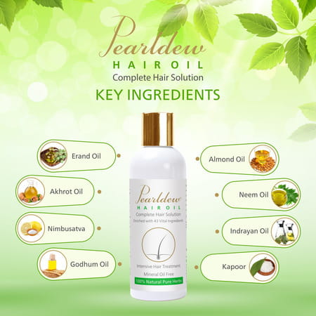 Pearldew Hair Oil 100 Ml | Complete Hair Solution | Promotes Hair Growth (Pack Of 4)