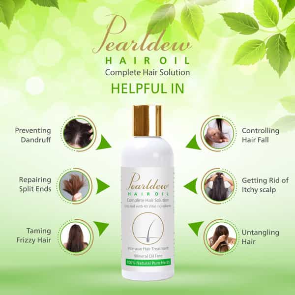 Pearldew Hair Oil 100 Ml | Complete Hair Solution | Promotes Hair Growth (Pack Of 4)