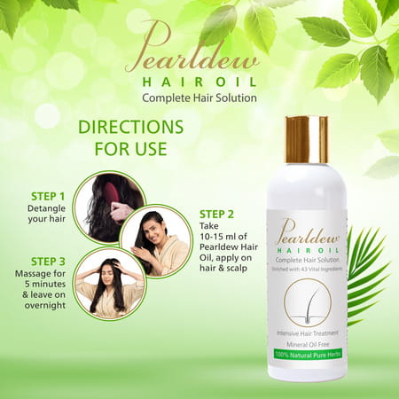 Pearldew Hair Oil 100 Ml | Complete Hair Solution | Promotes Hair Growth (Pack Of 4)