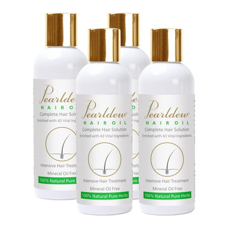 Pearldew Hair Oil 100 Ml | Complete Hair Solution | Promotes Hair Growth (Pack Of 4)