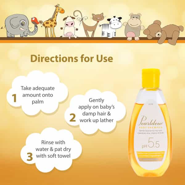 Pearldew Baby Shampoo 100 Ml | Calendula | Paraben & Sulphate Free (Pack Of 3)